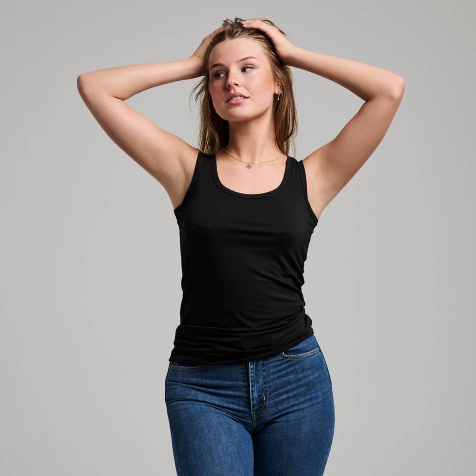 Bambusa Basis Tanktop  Sort   2 Pk   S