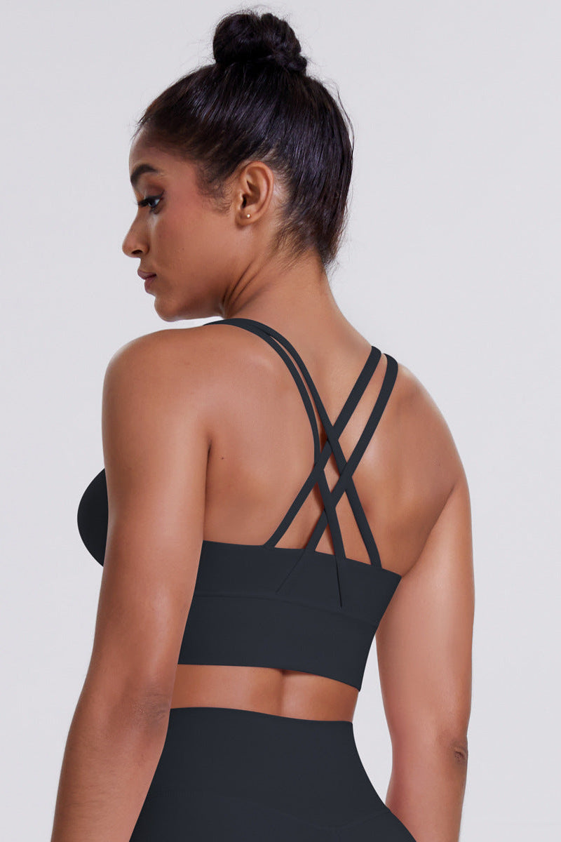 Lea Crossback Sports Bh   Black   Small   Black