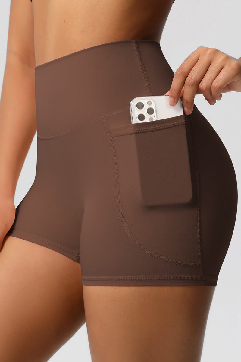 Lea Shorts Med Lommer   Brown   Small   Brown