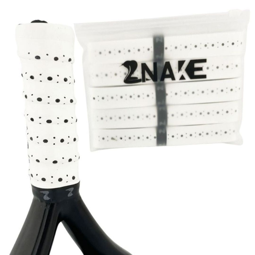 Znake Viper Sticky Padel Overgrips  5 Stk  Hvid