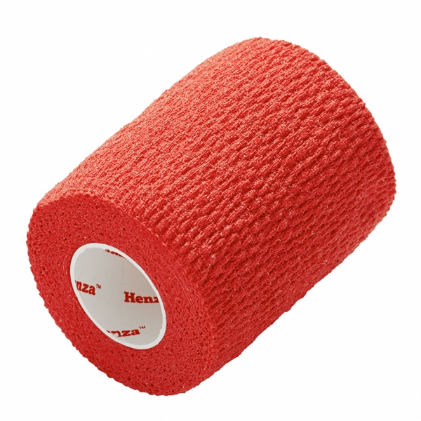 Henza Flexible Sports Bandage Rød 7 5 Cm X 4 5 M