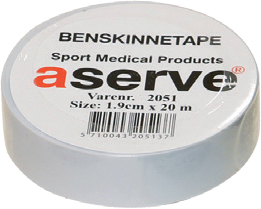 Aserve Hvid Sportstape til Benskinner – Optimal Støtte!
