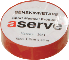 Aserve Rød Sportstape til Benskinner - Optimal Støtte!