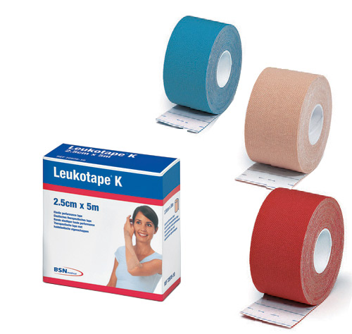 BSN Kinesiologi Tape 2,5 cm x 5 m – Rød til Sportstræning