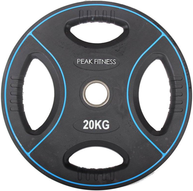 Peak Fitness    50 Mm Vægtskive Poly Urethane   20 Kg