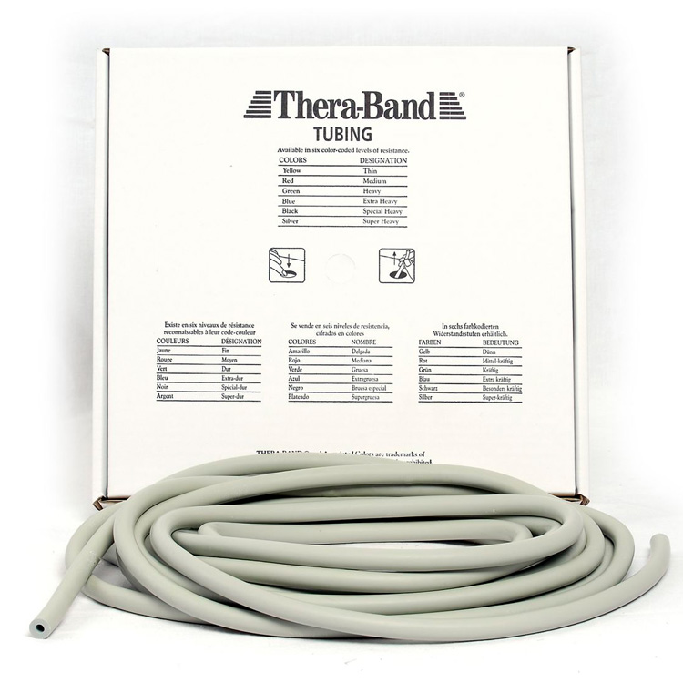 Thera Band Tubing Niveau 6 – Super Hård Sølv Tilbud!