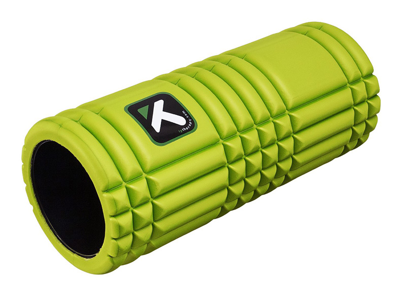 The Grid Foamroller  Lime   30 X 14 Cm