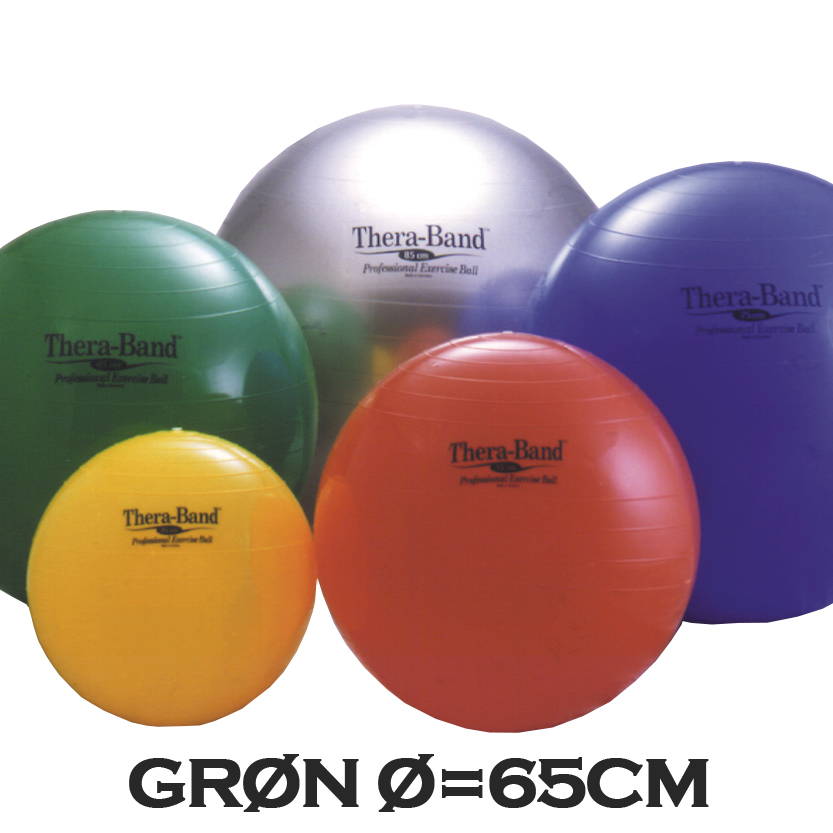 Thera-band Fitnessbold 65 cm Grøn – Effektiv træning til lavpris!