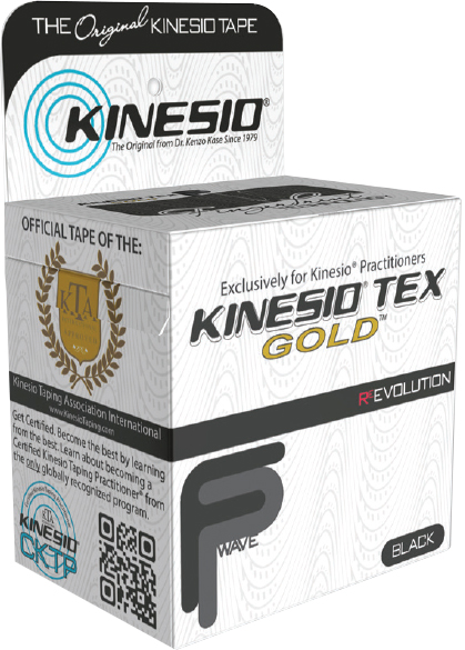 Kinesio Tex Gold Fp Sort Tape – Optimal støtte til træning!