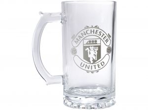 Manchester United Crest Stein Pint Krus Glas