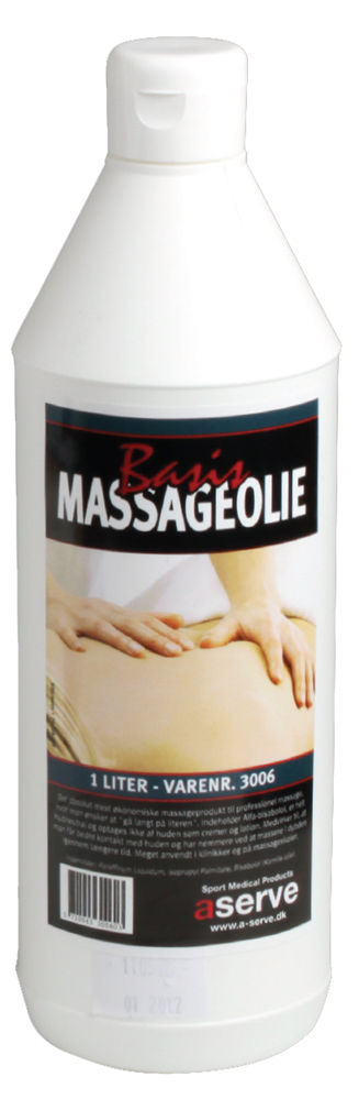 Aserve Massageolie – 1 L til Muskelpleje og Velvære