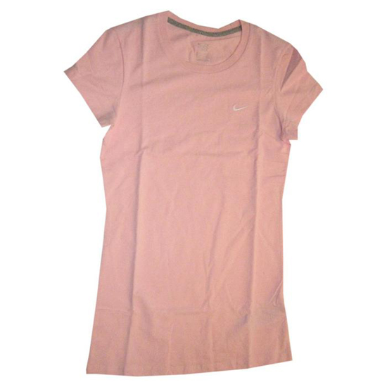 Rund Hals T Shirt Til Kvinder   Pink Xs   158