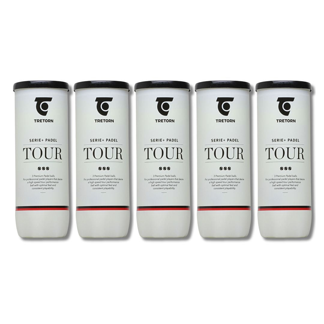 5 Rør Tretorn Serie  Padel Tour Padelbolde