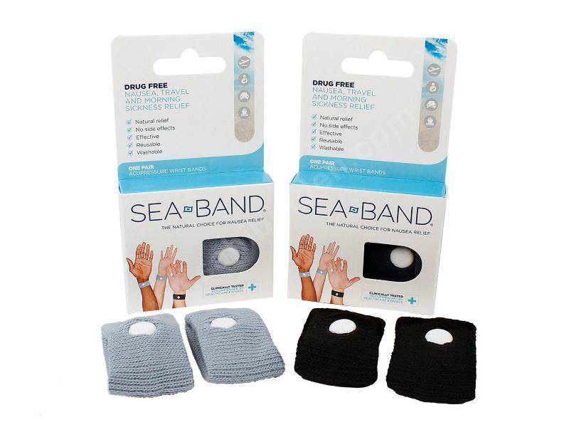 Sea Band Akupressurarmbånd  Universal   Sort