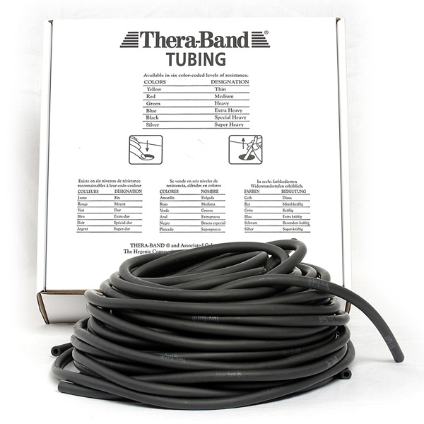 Thera Band Tubing  Sort   30 5 M   Hård