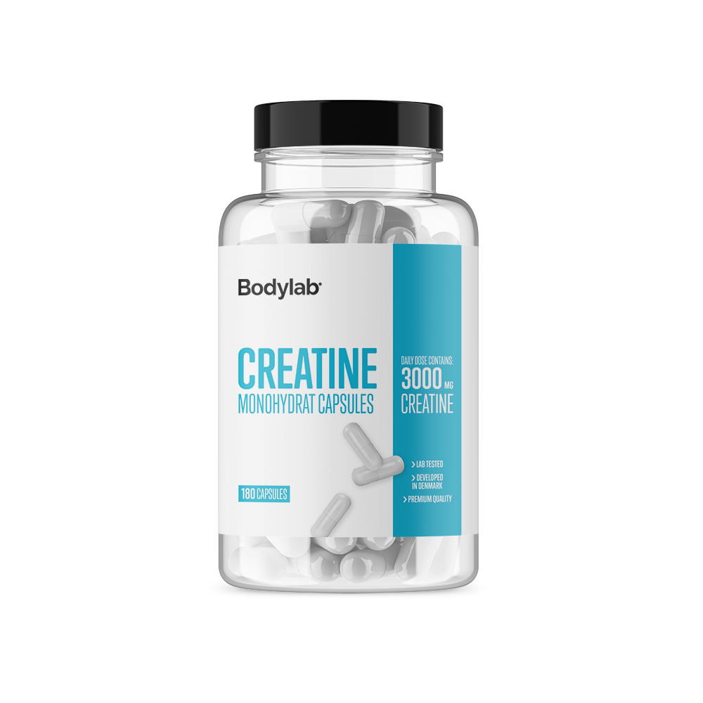 Bodylab Kreatin Kapsler – 180 stk. til træningsboost!