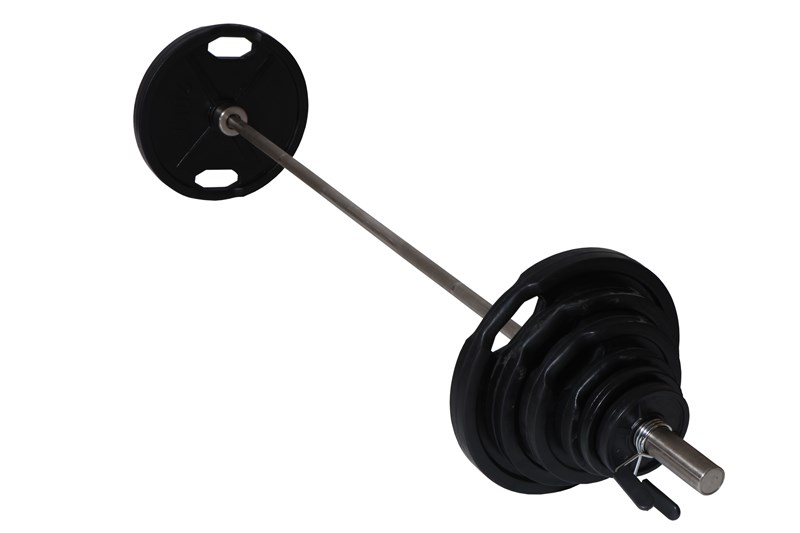 Peak Fitness   95 Kg   50 Mm Vægtsæt     Gummi   Sort