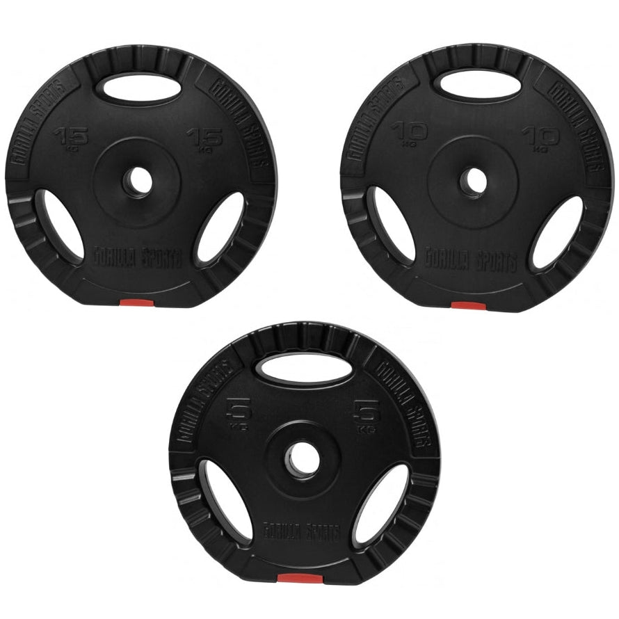 80 Kg Vægtskive Pakke Med Greb 30 Mm
