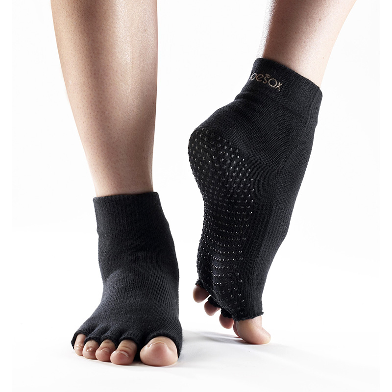 Half Toe Toesox Til Yoga Pilates Sort L