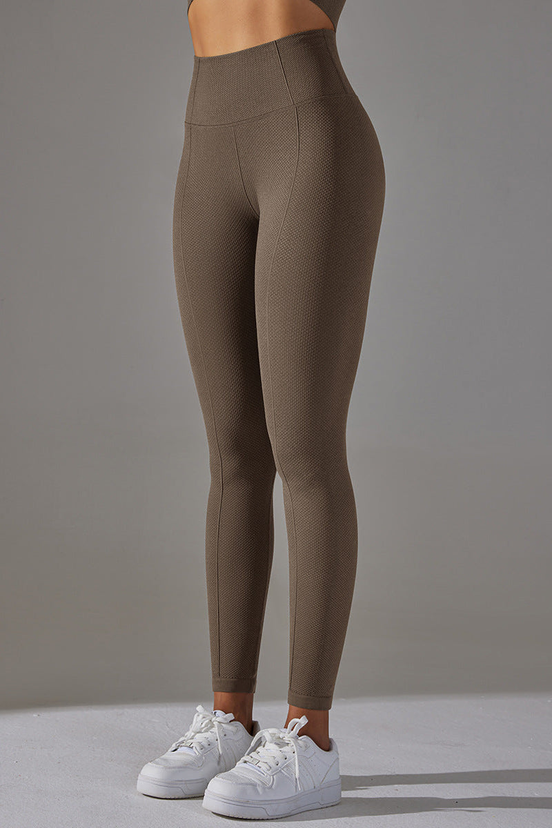 Comfortflex High Waist Tights     Brown   Small   Brown