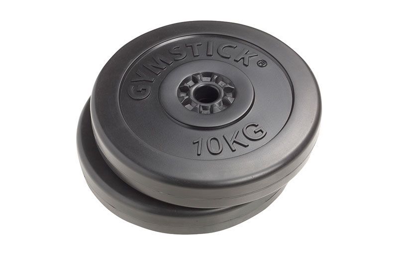 Gymstick Blasic Vinyl Vægtskiver 2x10kg – Træningsudstyr!