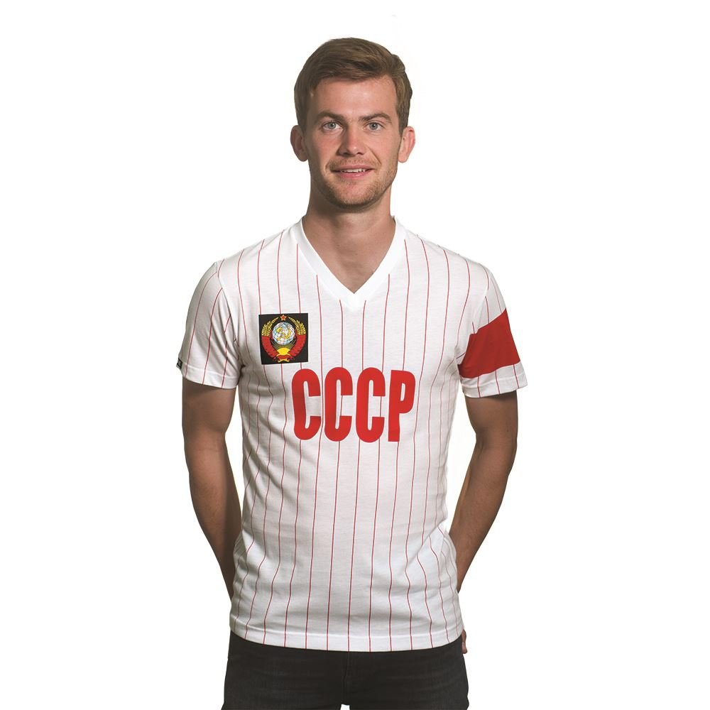 Ussr Cccp Captain V Neck T Shirt   Mens L