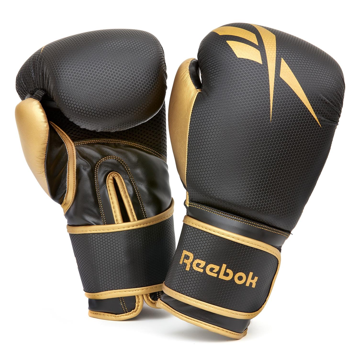 Reebok Boksehandsker i Guld og Sort - Træningstilbud!