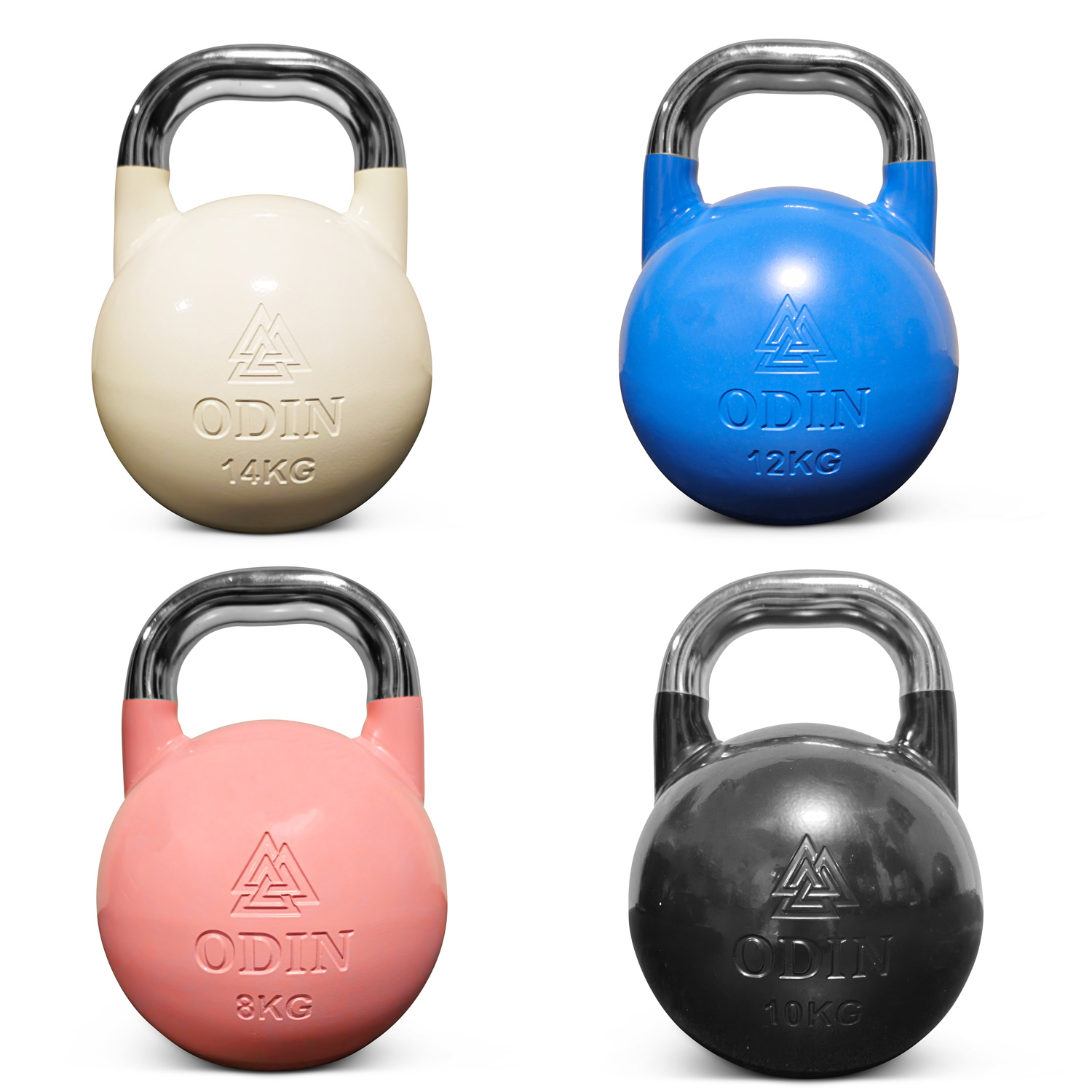 Odin Kettlebell Sæt til Styrketræning – 8-14 kg Tilbud!