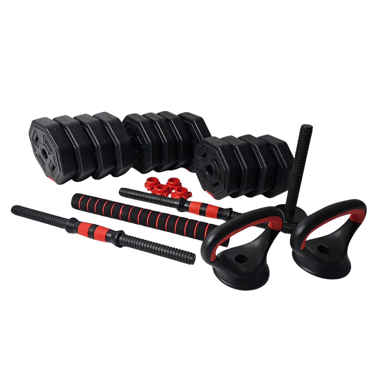 Odin Basic Justerbare Håndvægte 20kg 3 I 1 Sæt  Inkl  Vægtstang Og Kettlebell