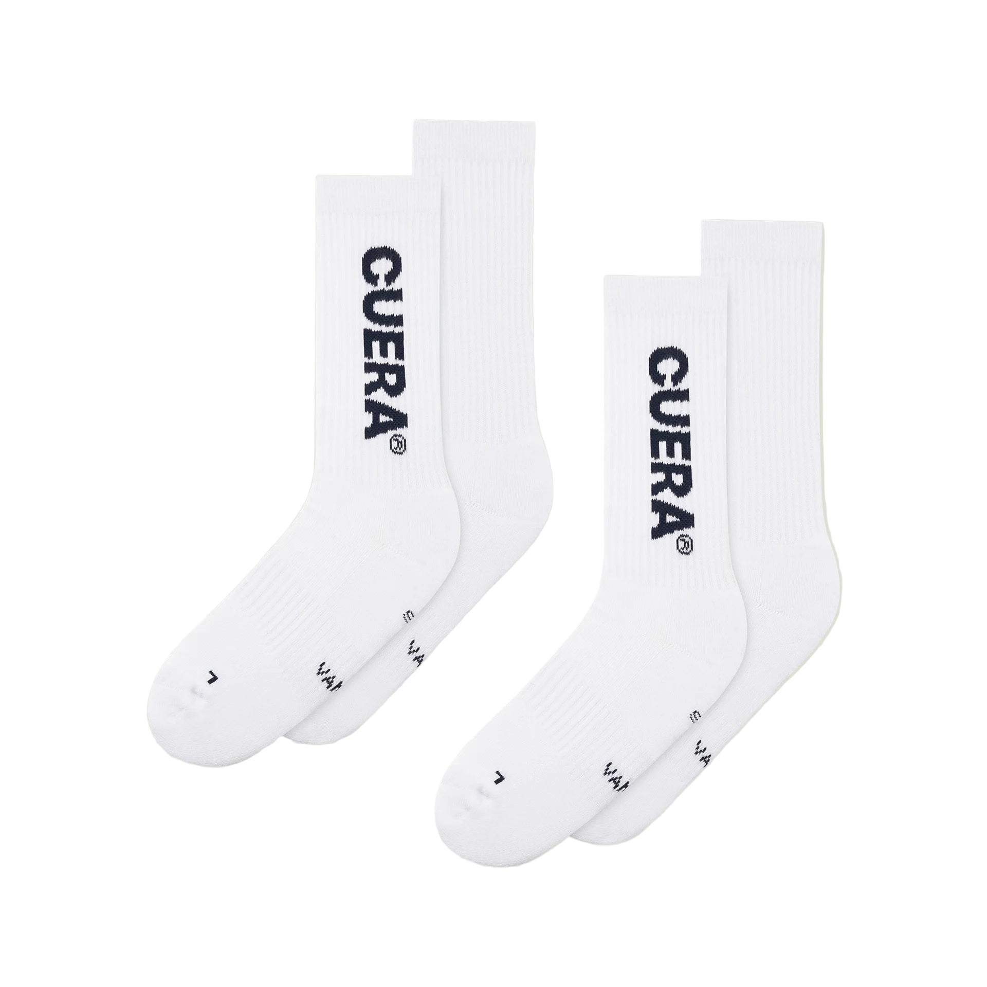 Cuera Padel Strømper  2 Pak  White Navy    36 40