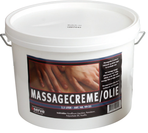 Aserve Massagecreme 2,5 L – Effektiv muskelafslapning!