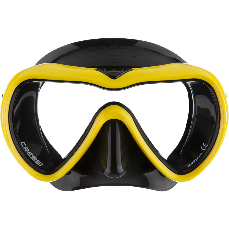 Cressi A1 Maske Sort   Gul