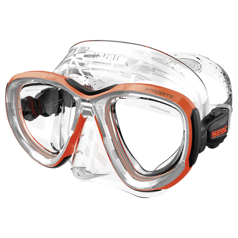 Seac Afrodite Asian Fit Dykkermaske S Kl Orange