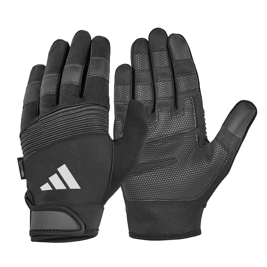 Adidas Full Finger Perf  Gloves  Grey    L