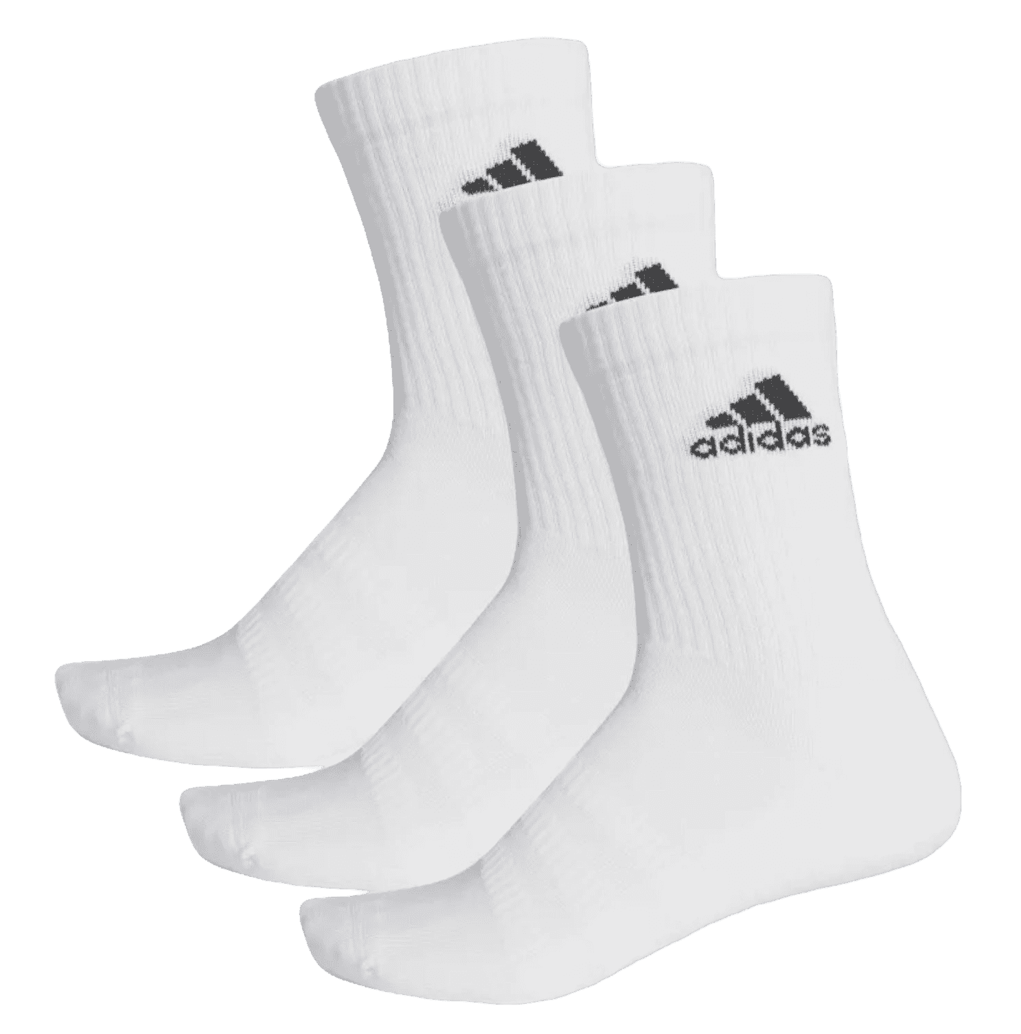 Adidas Cushioned Crew Strømper  3 Pak  White    37 39