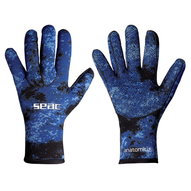 Seac Handsker Anatomic Camo Blå 3 5