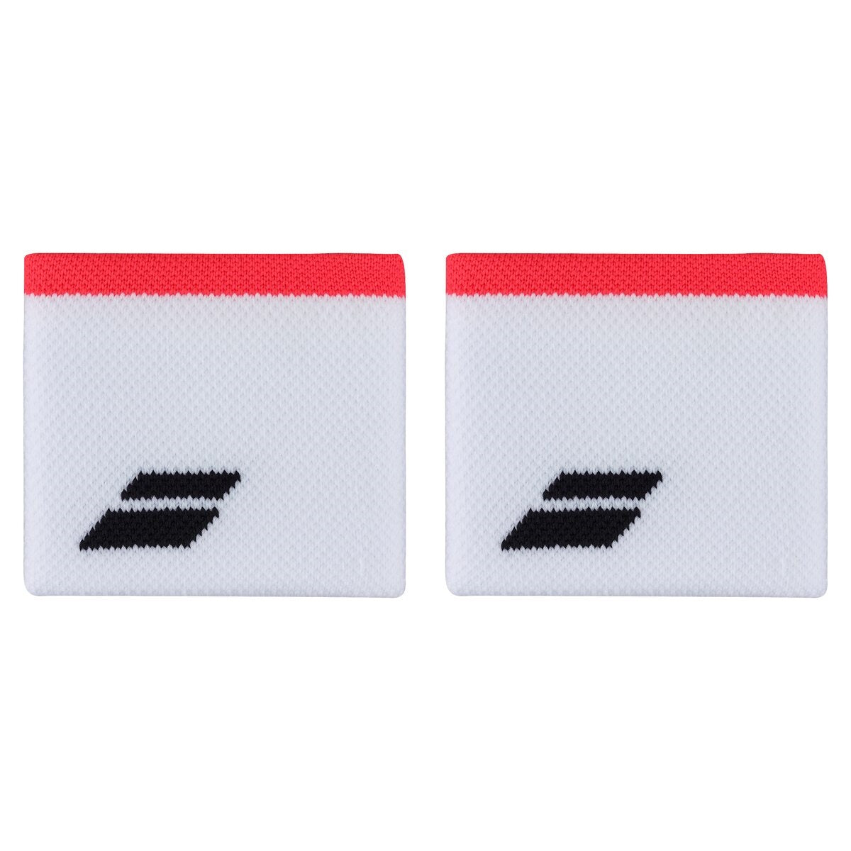 Babolat Logo Wristbands  2 Pak  Hvid Rød