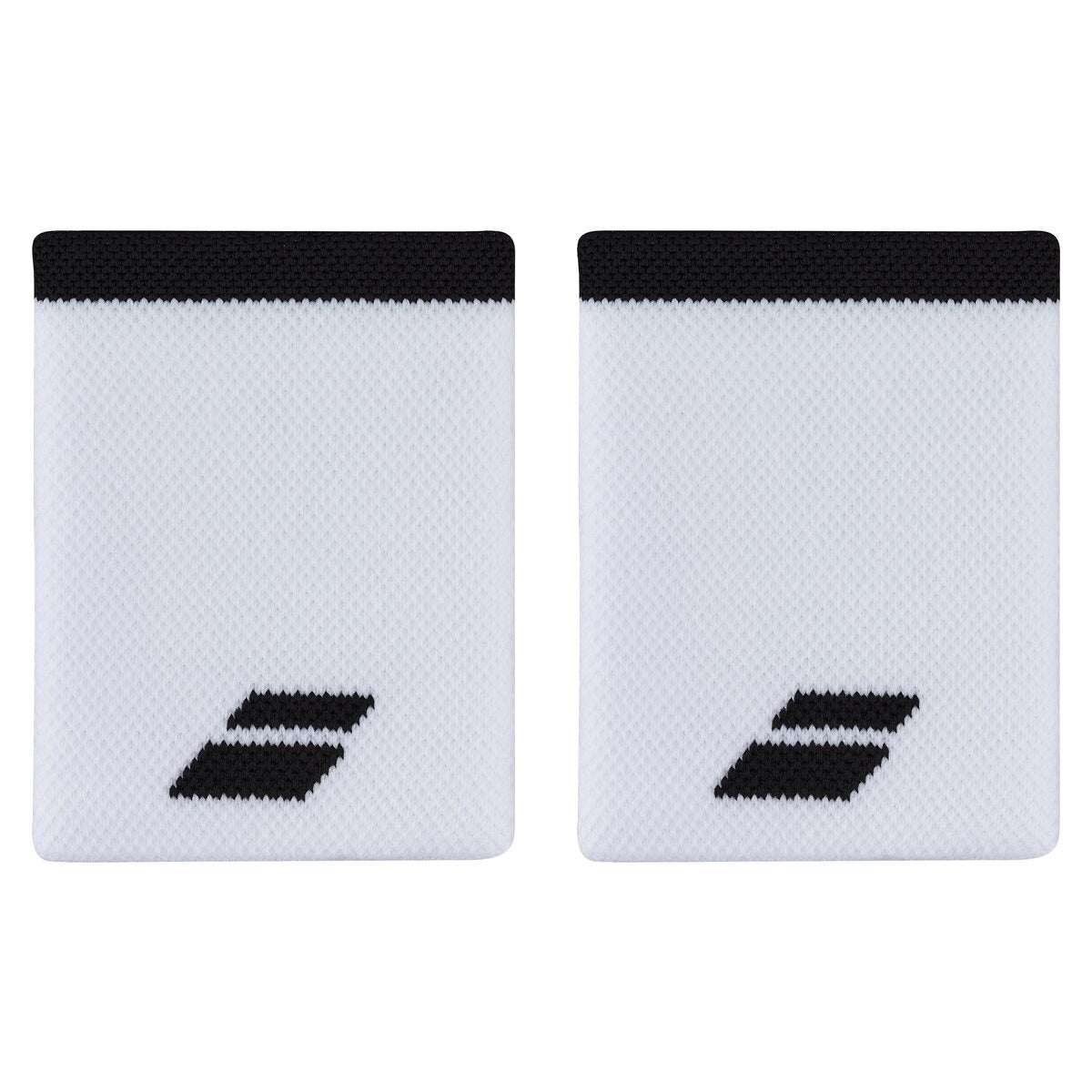 Babolat Logo Jumbo Wristbands  2 Pak  White Black