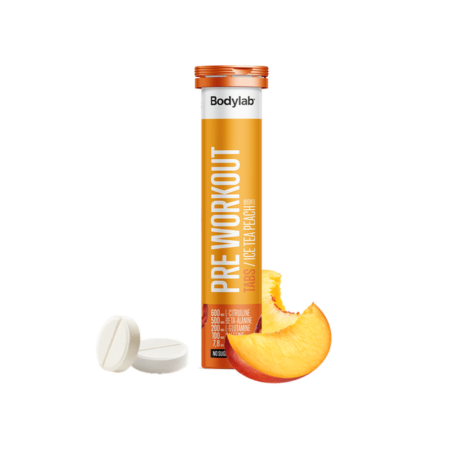 Bodylab Pre Workout Tabs  20 Stk    Ice Tea Peach