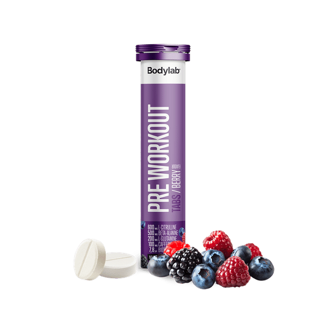 Bodylab Pre Workout Tabs  20 Stk    Berry