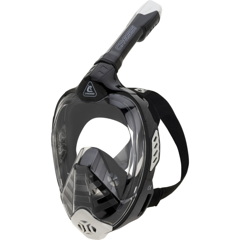 Cressi Bali Full Face Maske Sort   Grå