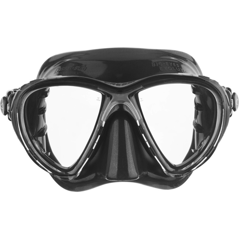 Cressi Big Eyes Evolution Maske Klar   Sort   Sort