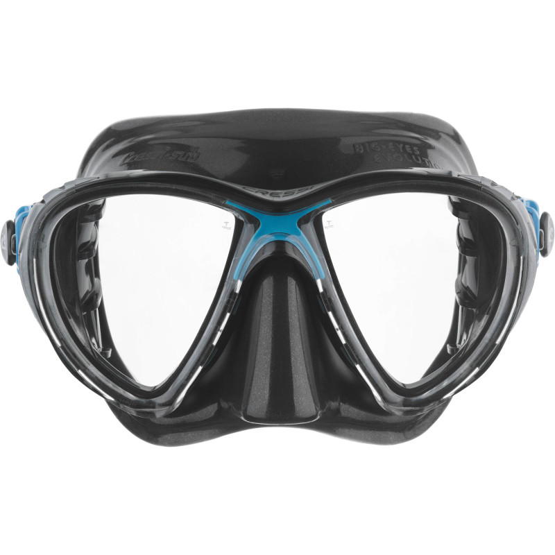 Cressi Big Eyes Evolution Maske Klar   Sort   Blå