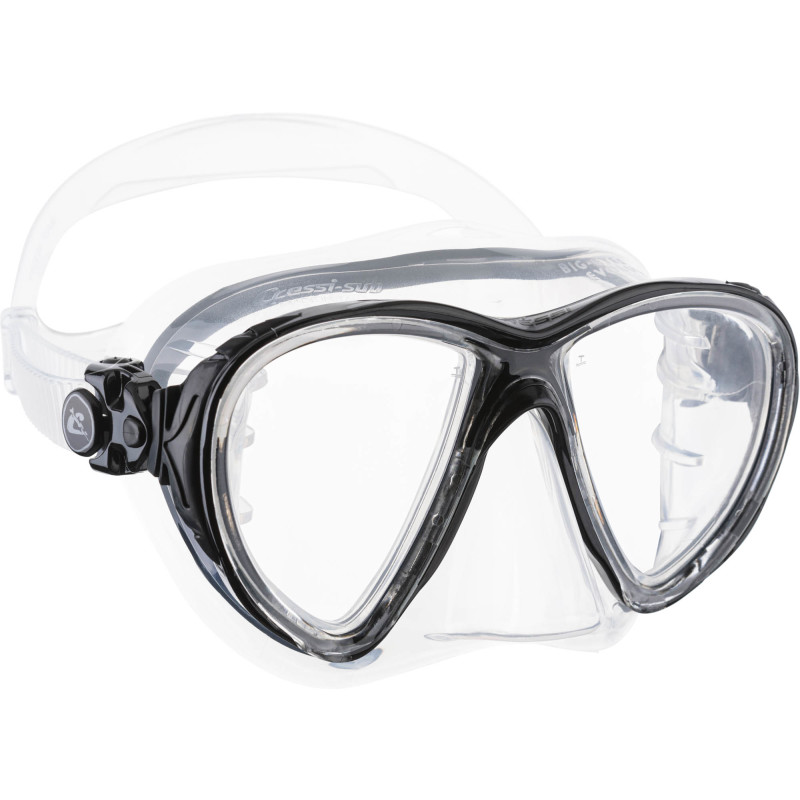 Cressi Big Eyes Evolution Maske Klar   Sort