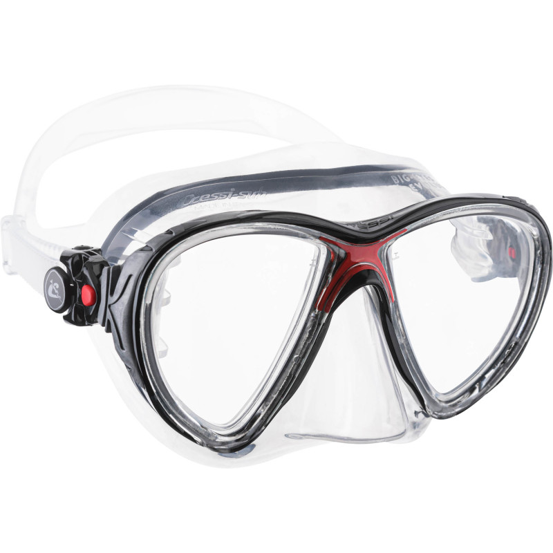 Cressi Big Eyes Evolution Maske Klar   Rød