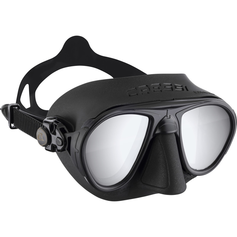 Cressi Calibro Maske Sort   Sort   Sølv Mirrored Lens