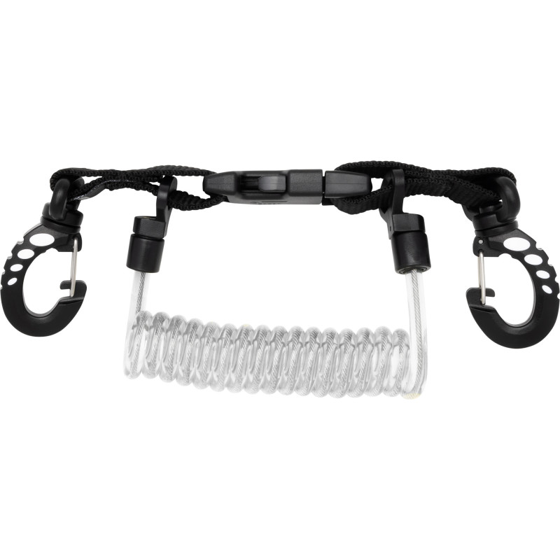 Cressi Spiral Lanyard Med Clip Snap