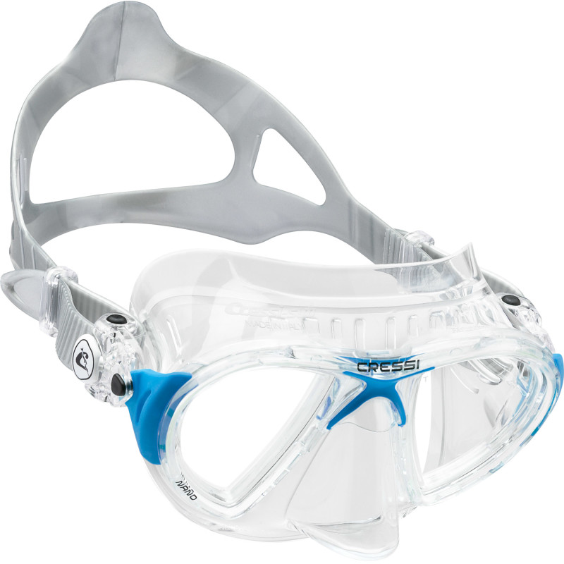 Cressi Nano Maske Crystal   Blå