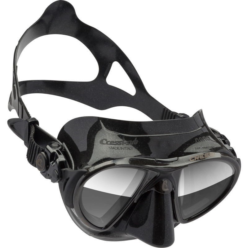 Cressi Nano Maske Sort   Sort   Sølv Spejlglas