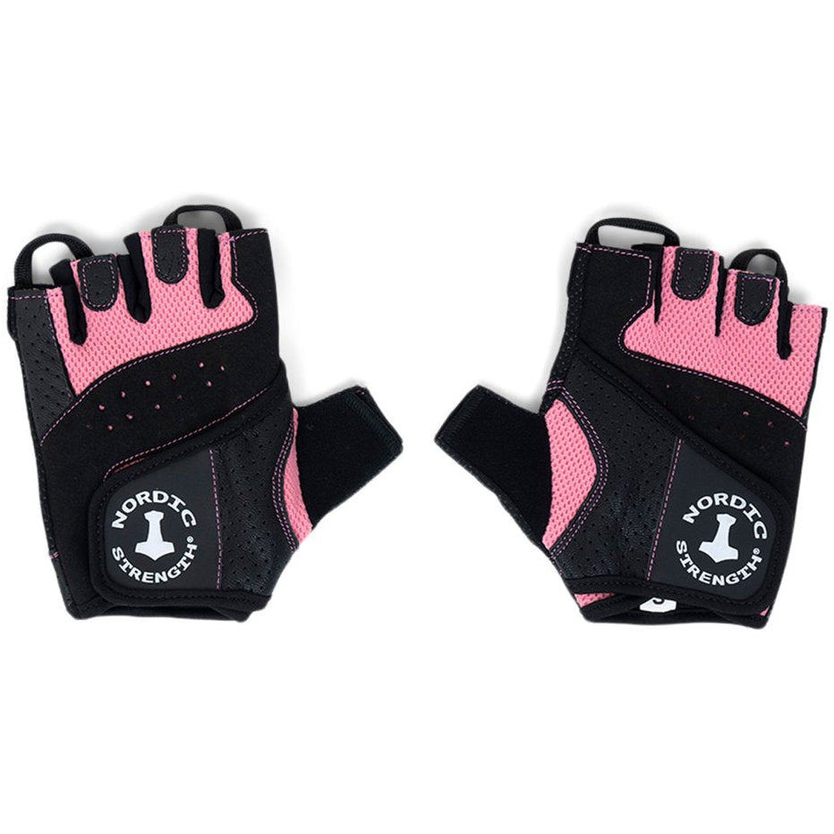 Træningshandsker Gummibelagt I Pink Nordic Strength  Xl